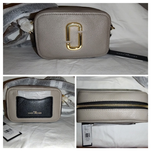 NWT Marc Jacobs THE SOFTSHOT 17 Camera Shoulder Bag Cement Multi - Picture 4 of 12